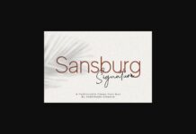 Sansburg Font Poster 1