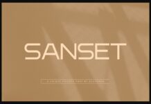 Sanset Font Poster 1