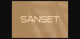 Sanset Font Poster 1