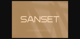 Sanset Font Poster 1