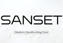 Sanset Font Poster 1