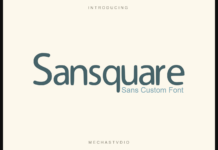 Sansquare Font Poster 1