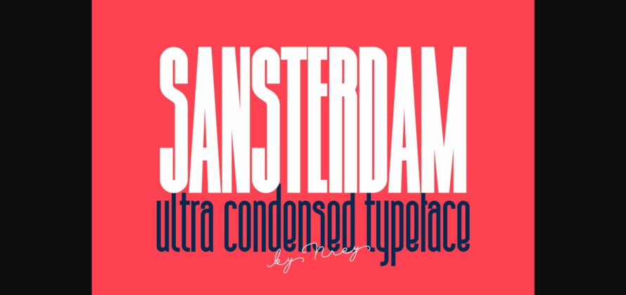 Sansterdam Font Poster 3