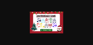 Santa Claus Font Poster 1