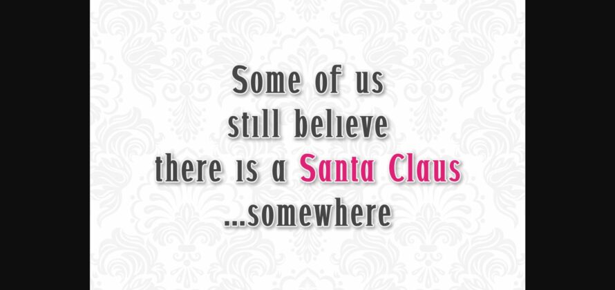 Santa Font Poster 6