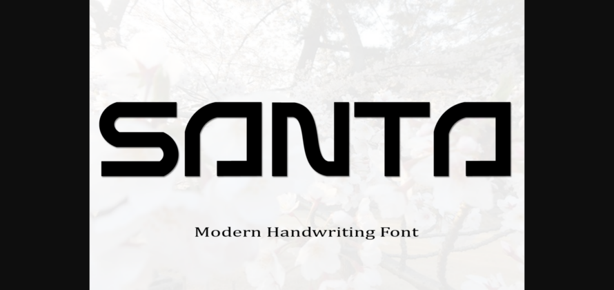 Santa Font Poster 3