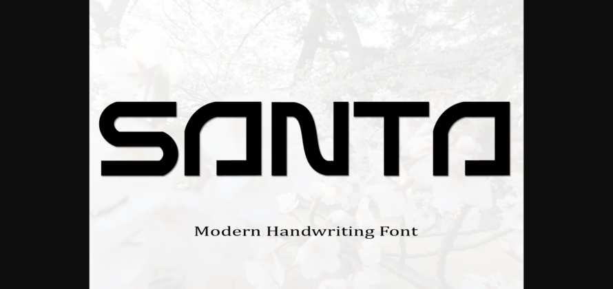 Santa Font Poster 1