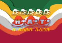 Santa Hat Font Poster 1