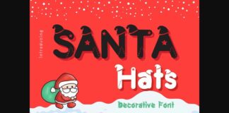 Santa Hats Font Poster 1