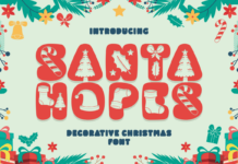 Santa Hopes Font Poster 1