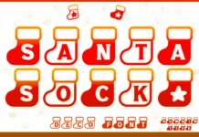 Santa Sock Font Poster 1