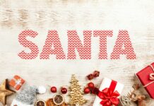 Santa Ugly Sweater Font Poster 1