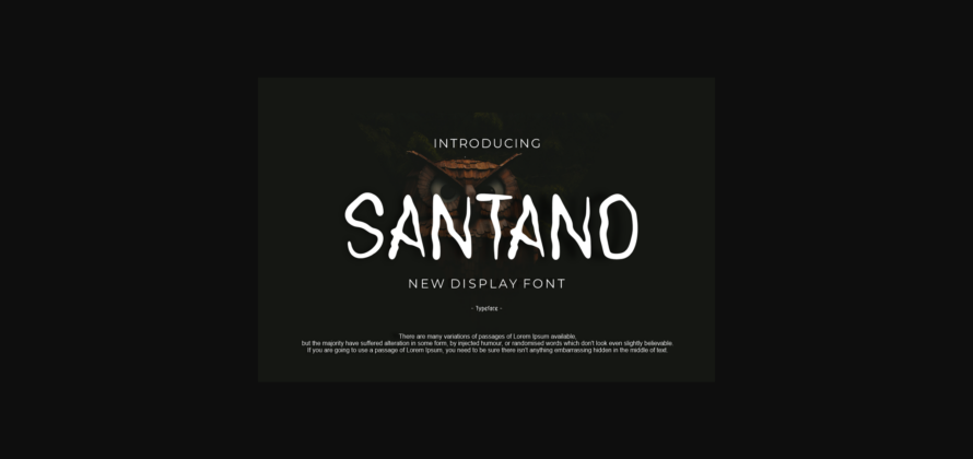 Santano Font Poster 1