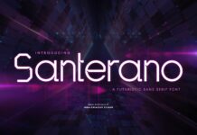 Santerano Font Poster 1
