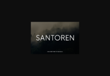 Santoren Font Poster 1