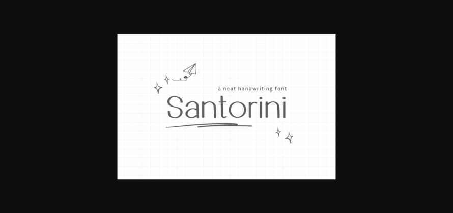 Santorini Font Poster 1
