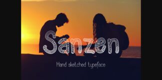 Sanzen Font Poster 1