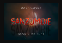 Sanzombie Font Poster 1