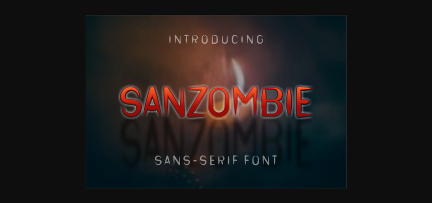 Sanzombie Font Poster 1