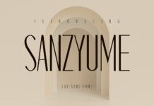 Sanzyume Font Poster 1