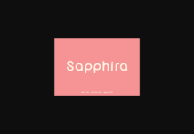 Sapphira Font Poster 1