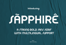 Sapphire Font Poster 1