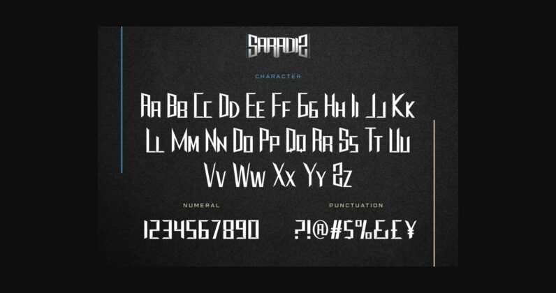 Saradiz Font Poster 6