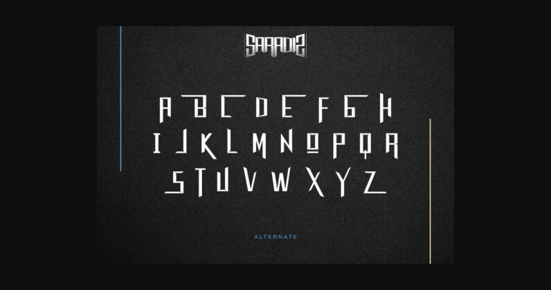 Saradiz Font Poster 10