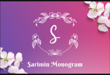 Sarimin Monogram Font Poster 1