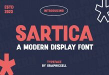 Sartica Font Poster 1