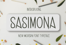 Sasimona Font Poster 1