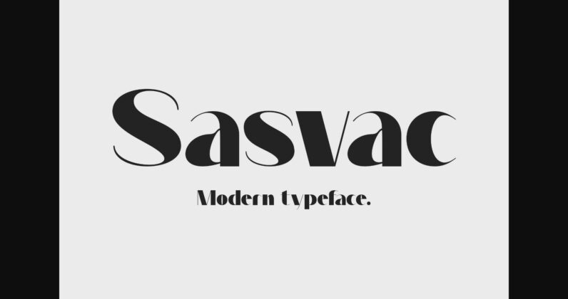 Sasvac Font Poster 3