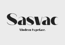 Sasvac Font Poster 1