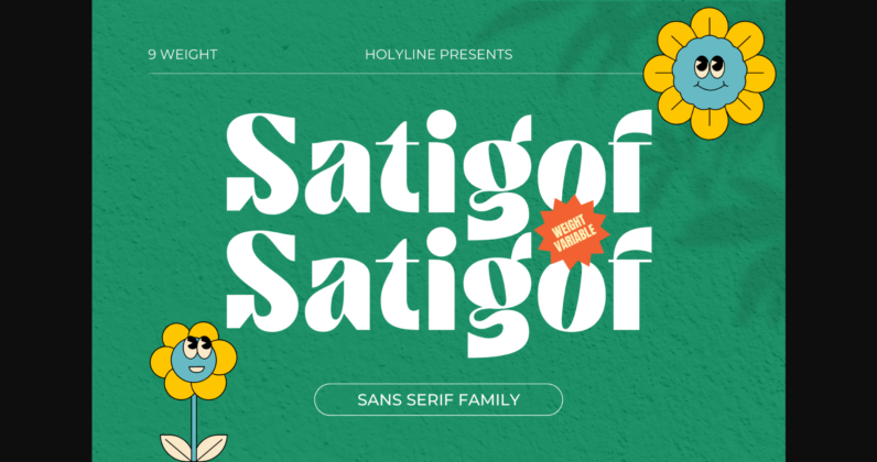 Satigof Font Poster 3