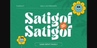 Satigof Font Poster 1