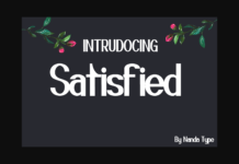 Satisfied Font Poster 1