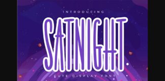 Satnight Font Poster 1