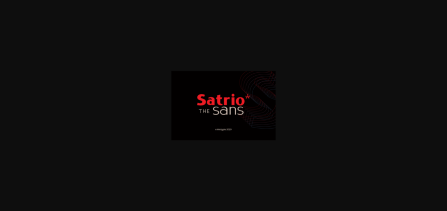 Satrio Font Poster 3
