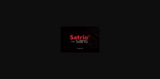 Satrio Font Poster 1