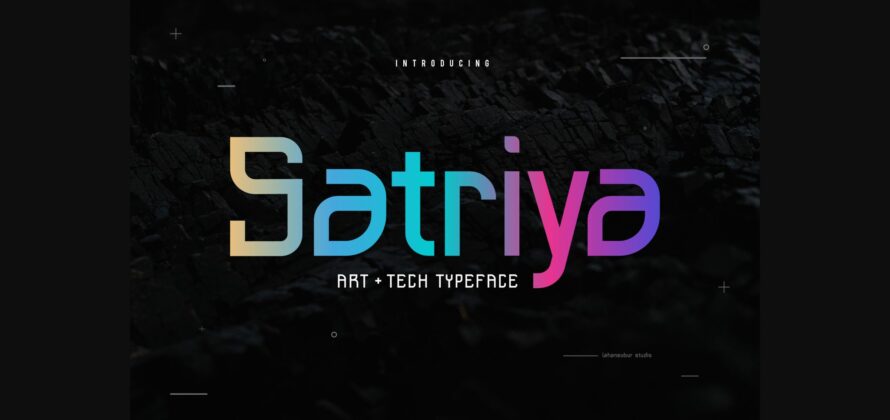 Satriya Font Poster 3