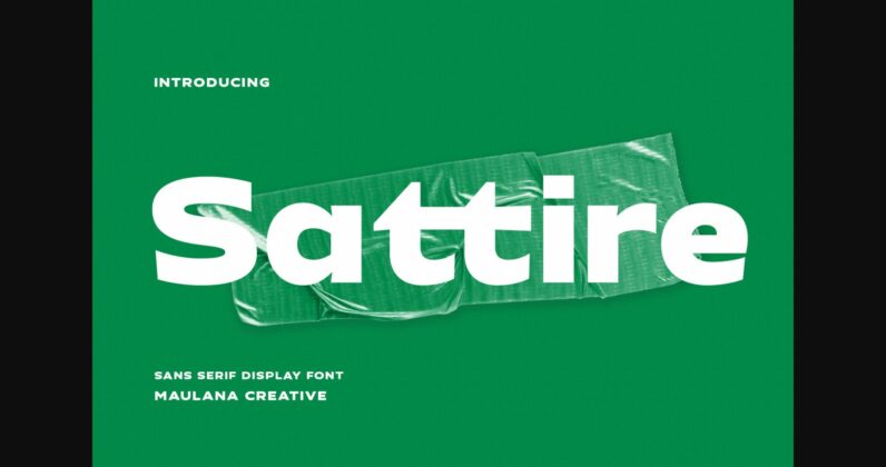 Sattire Font Poster 3