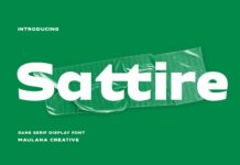 Sattire Font Poster 1