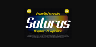Saturas Font Poster 1