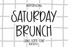 Saturday Brunch Font Poster 1