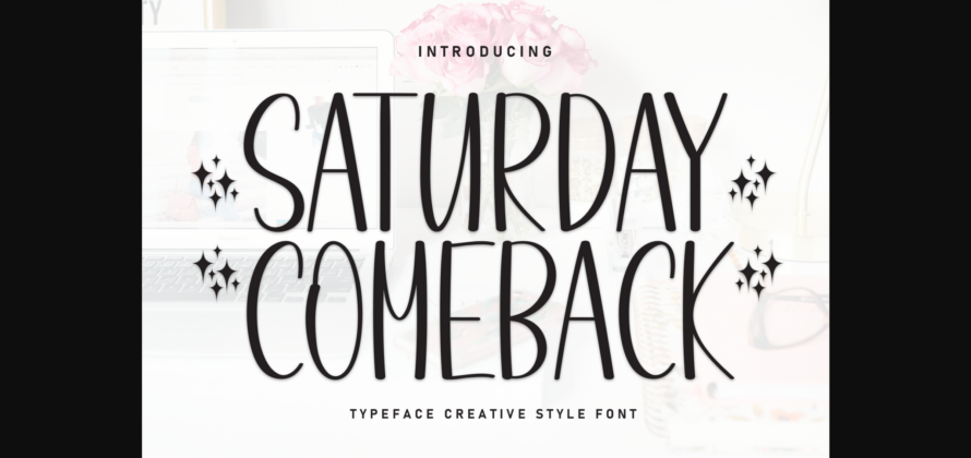 Saturday Comeback Font Poster 3