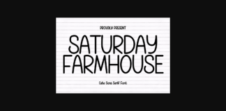 Saturday Farmhouse Font Poster 1