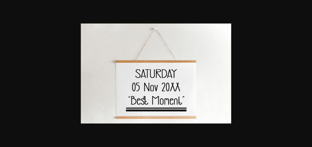 Saturday Font Poster 6
