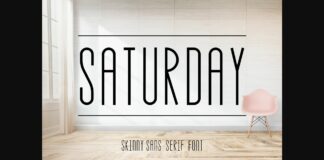 Saturday Font Poster 1