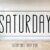 Saturday Font