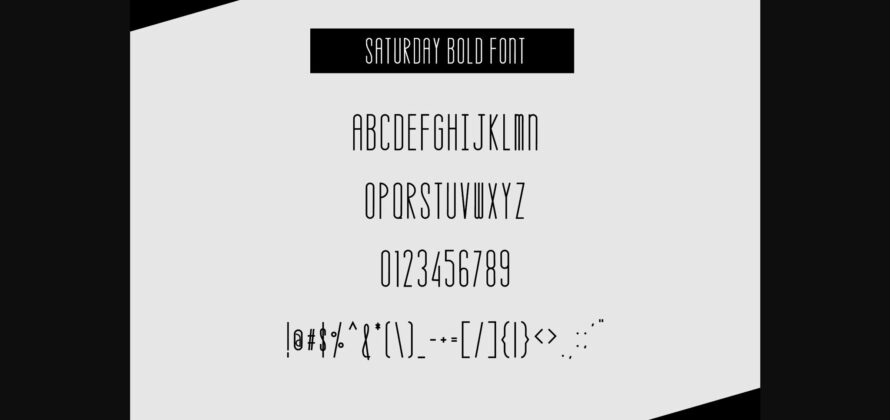 Saturday Font Poster 8